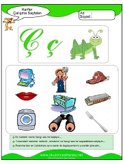 Ç Sesi Çalışma Sayfaları